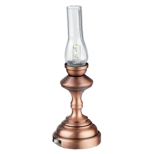 LED Copper Hurricane Lamp