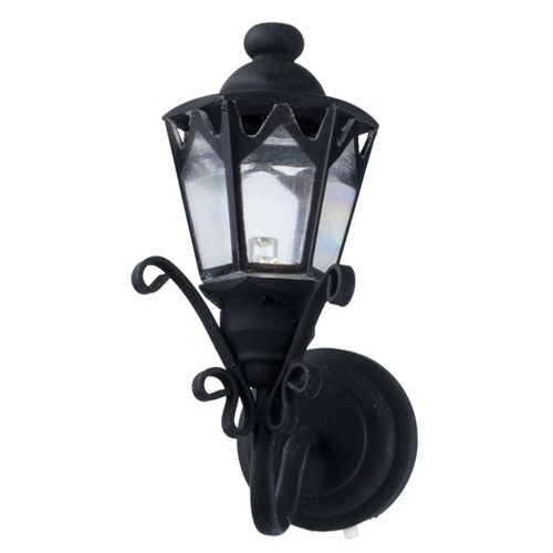 LED Black Fancy Coach Lamp