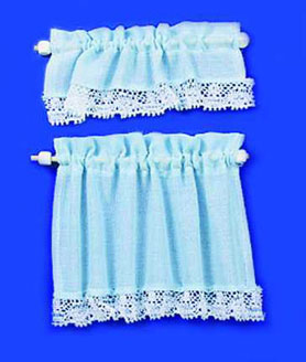 Curtain Cottage Set Blue