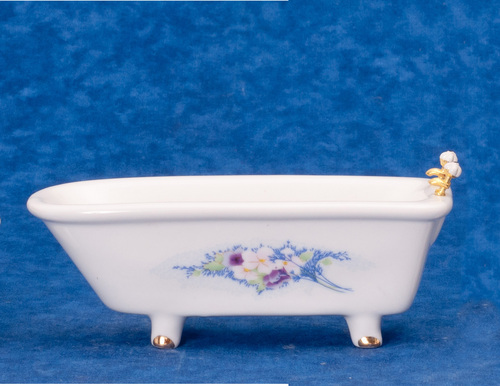 Bath Tub w/ Flower Decal