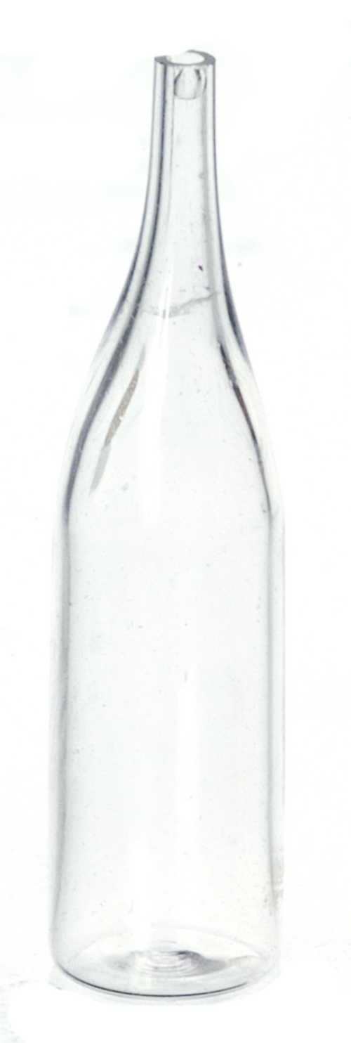 Empty Clear Champagne Wine Bottle