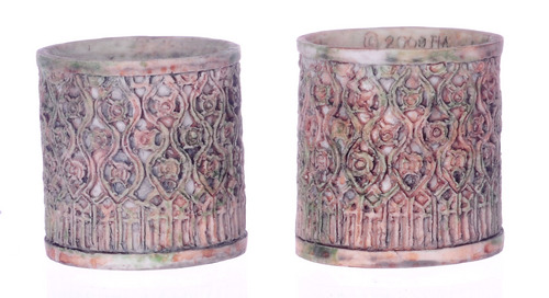 (image for) XL Round Planter Green 2pc