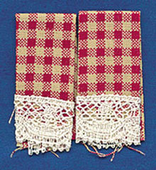 Dish Towel Country Red 2pc