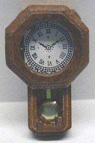 Walnut Railroad Clock w/ Pendulum