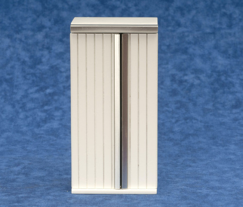 Modern Refrigerator Ribbed Side by Side - White