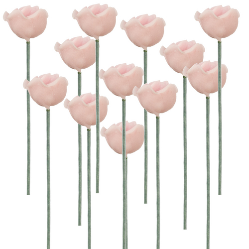 1dz Pink Rose Stems