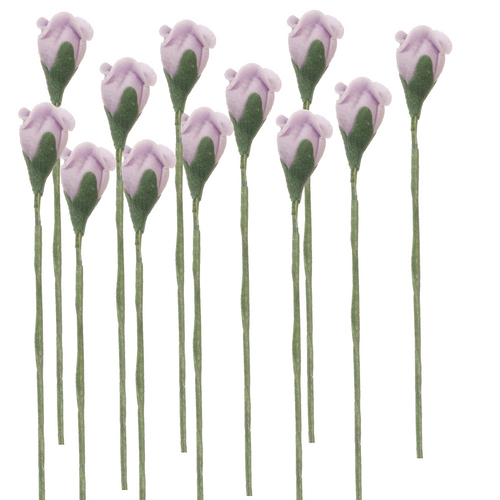 1/2 Inch 1dz Lavender Rose Stems
