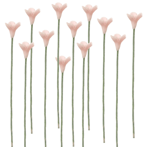 1dz Pink Wildflower Stems