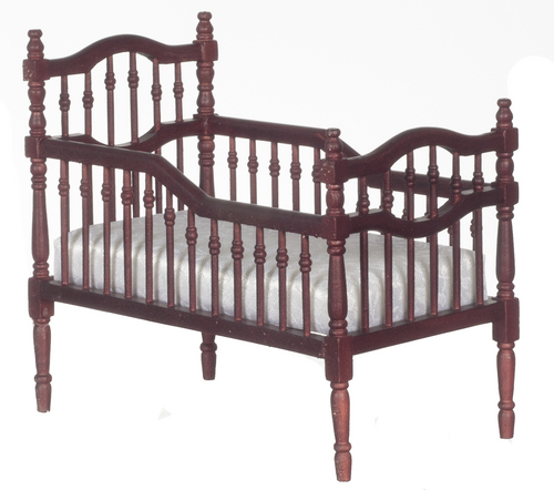 Victorian Crib - Mahogany