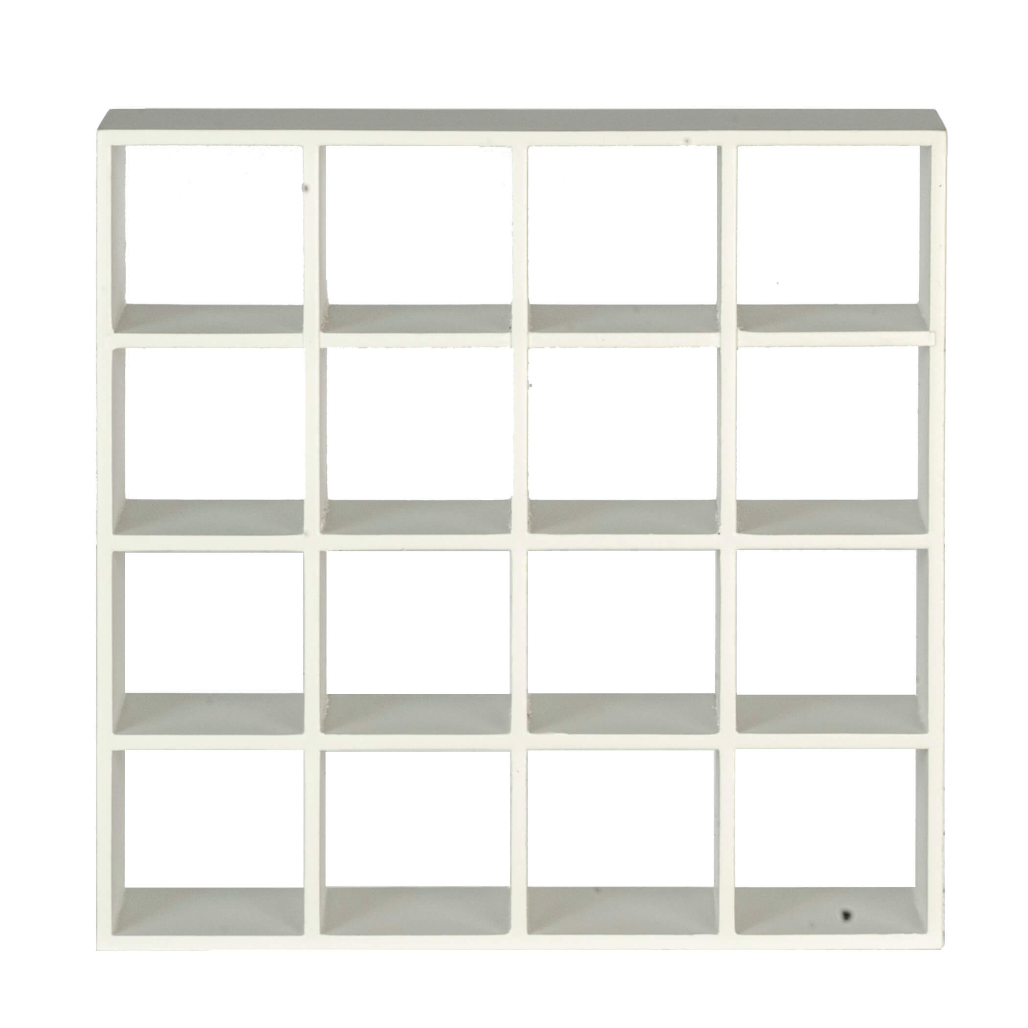 Cube Shelf Unit 16 Hole White Mary's Dollhouse Miniature Accessories