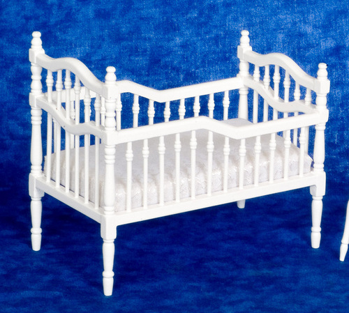 Victorian Baby Crib - White