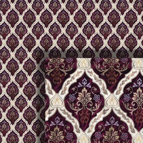 (image for) Burgundy Mosaic Wallpaper Sheet