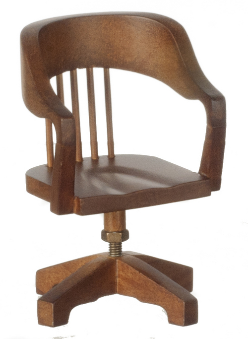 Swivel Desk Chair - Walnut