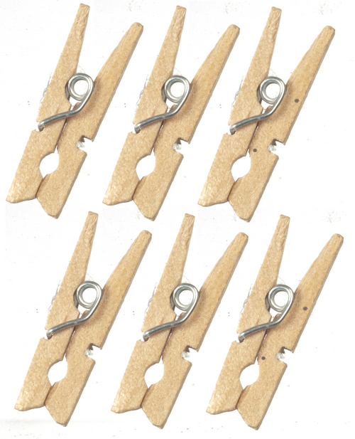 Wooden Clothes Pins 5pc