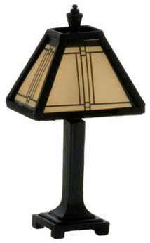 Craftsman Tiffany Lamp Black 12v