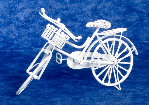 White Wire Bicycle