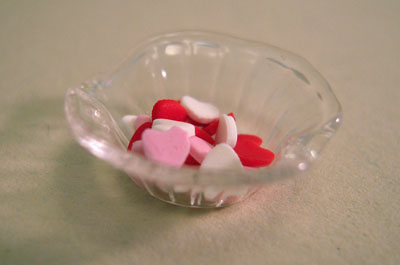 Valentines Filled Candy Dish