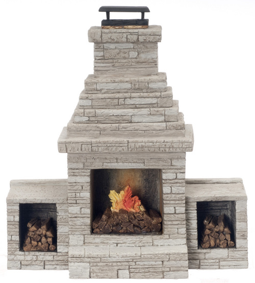 Large Outdoor Fireplace Mary S Dollhouse Miniatures