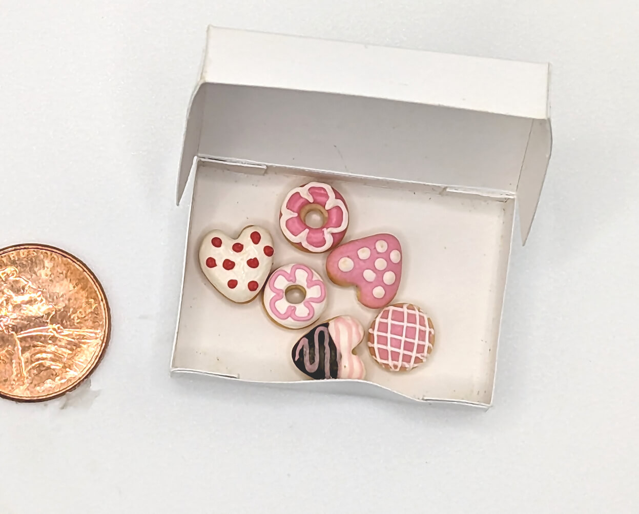 Valentine Donuts in a Bakery Box