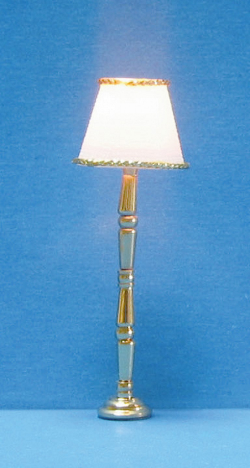 1/2in Scale Gold-Base Floor Lamp