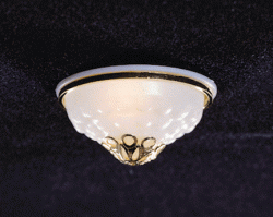 Large Ceiling Dome Light w/ Ornamental Shade 12v