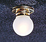 Ceiling Light w/ Removable Frosted Globe 12v