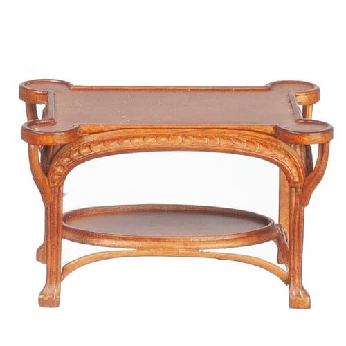 (image for) Art Nouveau Sofa Table - Walnut