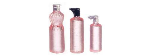Assorted Bathroom Bottles 5pc Pink