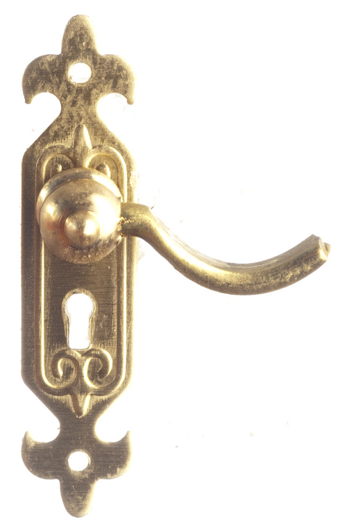 Fancy Brass Door Lever Handle Door Knob