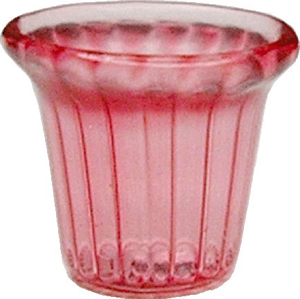 Pink Glass Votive Candle Holder