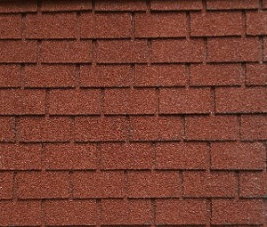 (image for) 1/2in Scale Red Square Asphalt Shingles 78 Square Inches