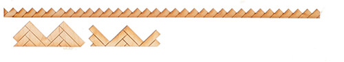 (image for) Wood Flooring Pre-Cut Trim - Herringbone Pattern