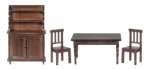 (image for) Benson Dining Room Furniture Set - 4pc - Walnut