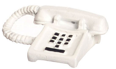 White Push Button Phone