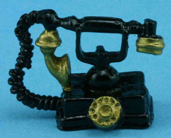 French Black Telephone