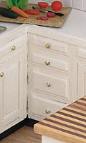 Kitchen Cupboard Base Cabinet Kit 4 Drawer 15in Base