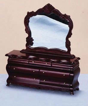 Fancy Victorian Dresser w/ Mirror - Mahogany