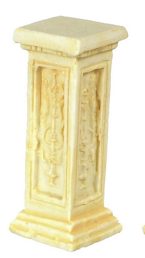 1/2in Scale Ivory Pedestal 3pc