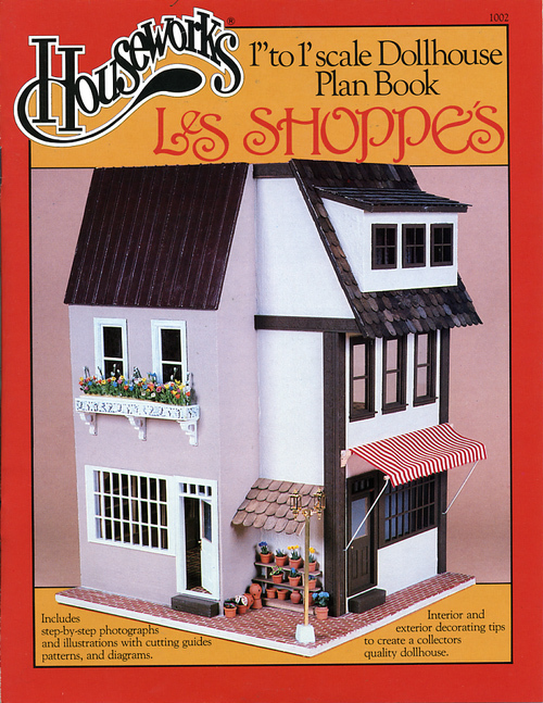 Les Shoppes Store dollhouse Plans Book 1-12 scale  Houseworks 