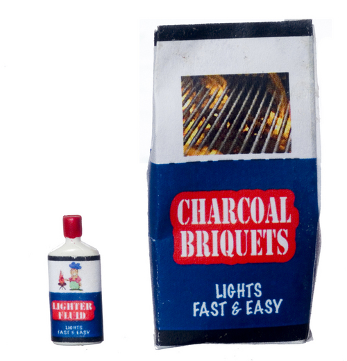 Charcoal Briquets w/ Lighter Fluid