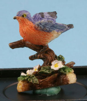 Bluebird (Hand Painted Bird Figurine)