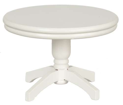 Round Kitchen Table - White