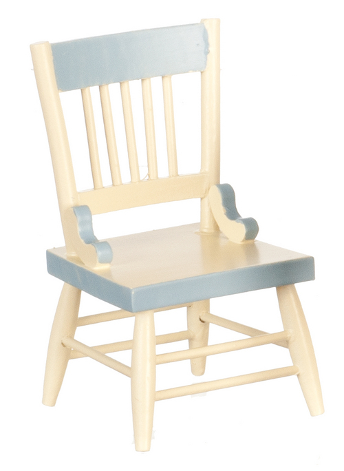 Country Blue & Cream Dining Room Chair