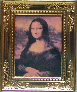 Metal Frame Painting Mona Lisa