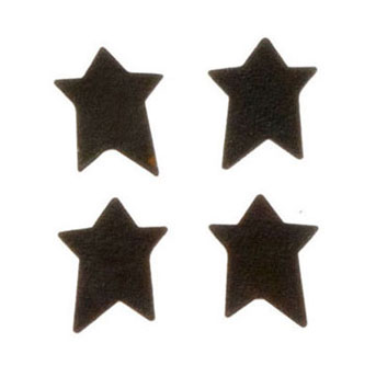 Rustic Star Decoration 0.5in - 4pc