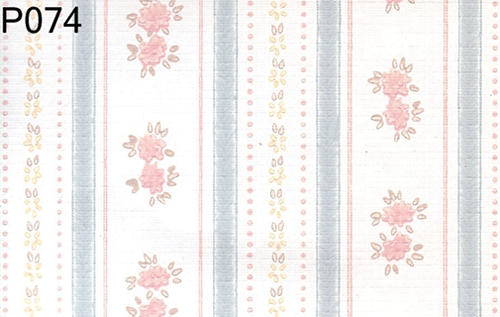 (image for) Prepasted Wallpaper, 3 Pieces: Blue Rose Floral