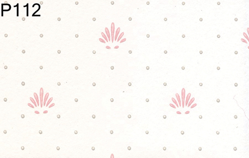 (image for) Prepasted Wallpaper, 3 Pieces: Pink Shell On White