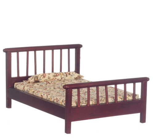 Double Bed Mahogany w/ Linens
