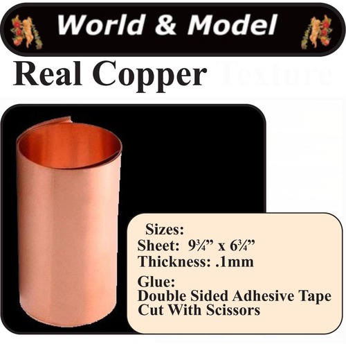 Copper Foil 975 x 675in x 01mm Thick