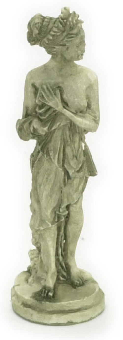 Shy Lady Statue Green